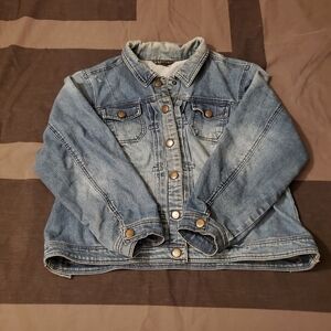 Baccini Blue 18/20 W Buttondown Longsleevs Collared Jean Jacket